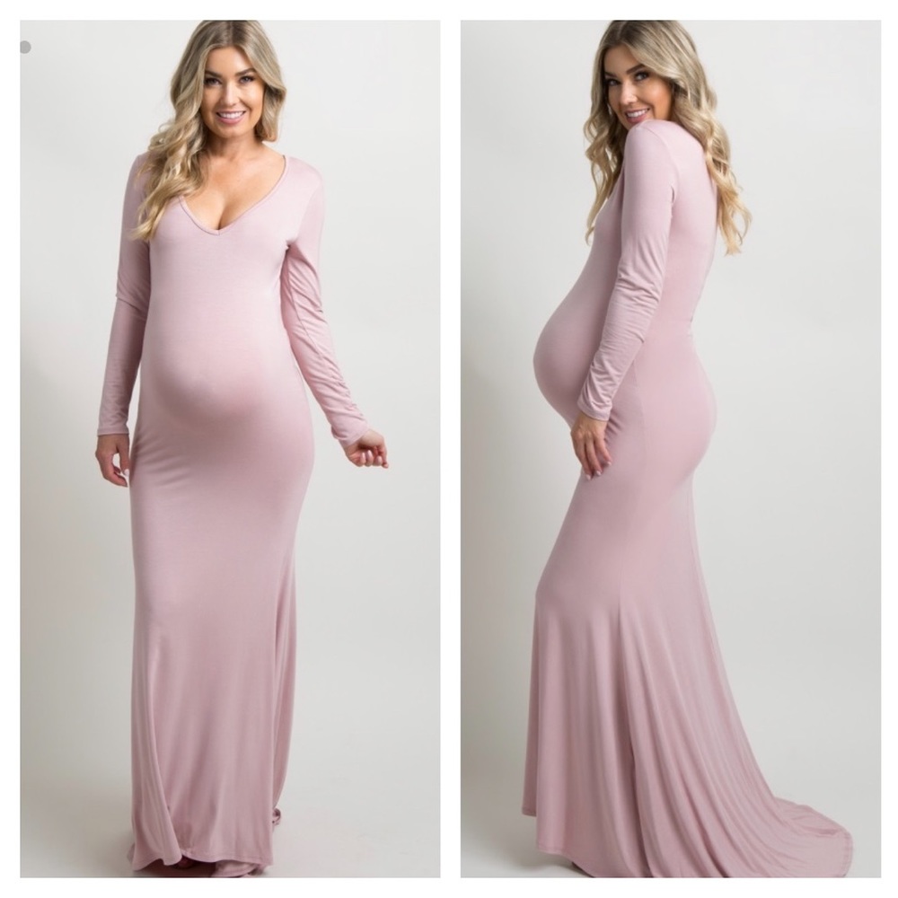PinkBlush Maternity Photoshoot Maternity Gown S